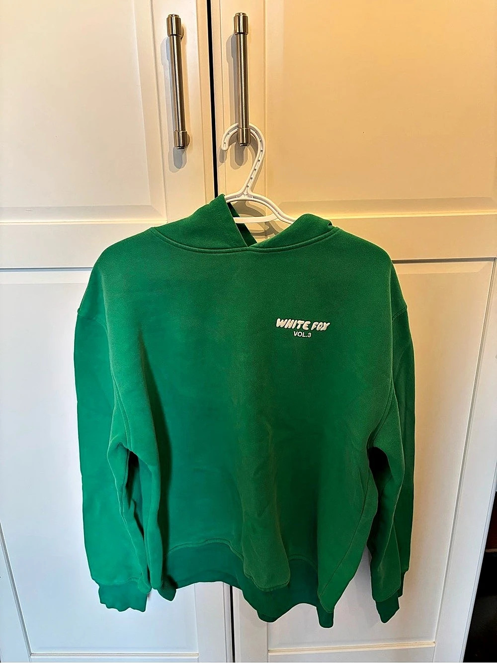 White Fox Vol. 3 Green Hoodie Size Medium Like New